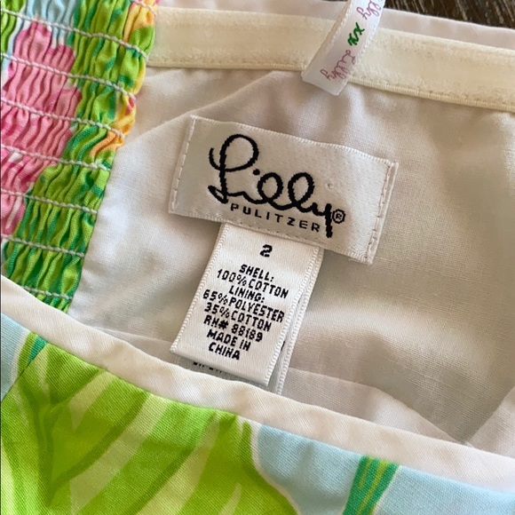 Lilly Pulitzer Strapless Scalloped Top - Picture 5 of 6